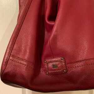 The Sak Cherry Red Leather Shoulder Bag